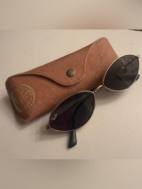 Ray-Ban Kai Bio Based RB3737 Oval Metal Sunglasses Gold/Black